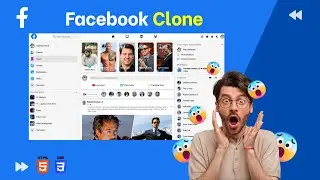 How To Make Website Like Facebook Using HTML & CSS | Build Social Media Website Step By Step