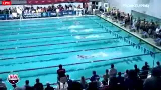 2014 Jr. Nationals Men's 100 Free Prelims - Heat 4
