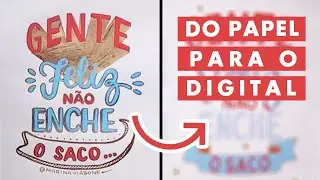 REFAZENDO UM HAND LETTERING NO PROCREATE | Marina Viabone