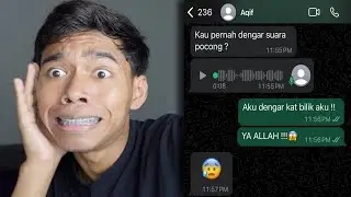 POCONG KAT LUAR RUMAH !! | CHAT HISTORY TERSERAM !!
