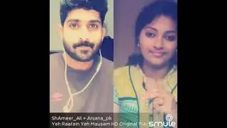 Yeh Raatein Yeh Mausam - best smule india collab