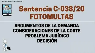 Sentencia de las Fotomultas- Sentencia C-038 de 2020