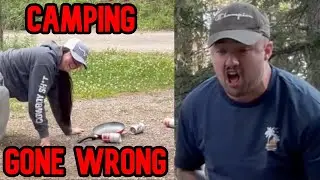 CAMPING ALL ALONE WAS TERRIFYING!!!!