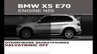 BMW E70 X5 N55 Отключение валватроник / Programming Valvatronic off BMW E70 BMW X5 N55