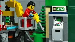 Lego City Bank Robbery - ATM Transport Truck Robbers