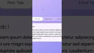 Build animted tabs with tailwindcss and js