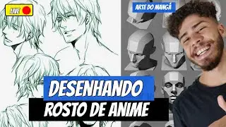 Desenhando rosto de anime estudo do cavalo...