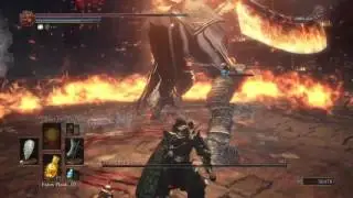 DARK SOULS™ III killing yhorm with melee