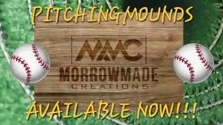 Portable and One Piece Training Pitching Mounds for Youth baseball, High School and College levels.