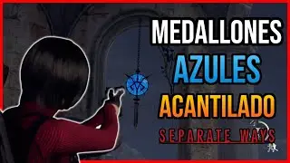 Resident Evil 4 Separete Ways - TODOS LOS MEDALLONES AZULES DEL ACANTILADO | CAPITULO 2