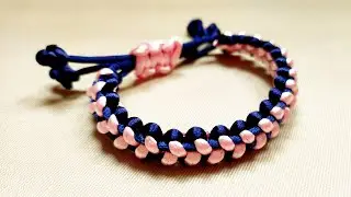 How to make a two-color bracelet for girls? Easy and immediate! /diy
