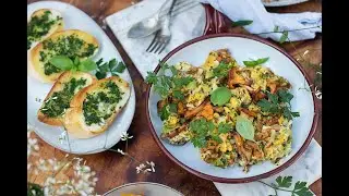 Eierschwammerl Speis' mit Kräuterbruschetta