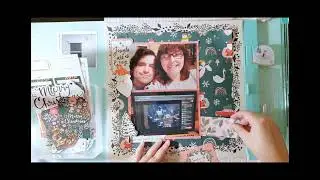 #30dscbl15 Day 15 Process Video | "Joy" | Crate Paper Merry Days Scrapbook Collection
