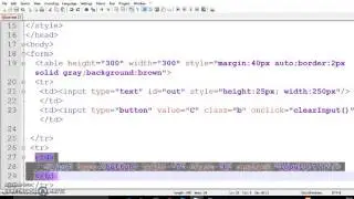 Javascript Calculator program tutorial (part 1of 2)