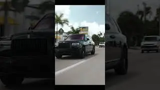 BLACKED OUT PRESIDENTAL ROLLS ROYCE CULLINAN / Money Man #blackedout #rollsroyce #cullinan #rich