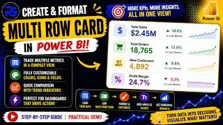 Create & Format Multi row Card in Power BI Desktop