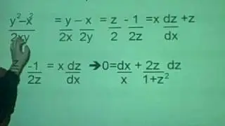 Differential Equations - Homogeneous