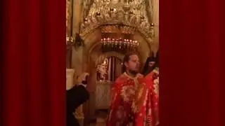 Hristov grob-Jerusalemski patrijarh nj.s. Teofil III-Uskrs