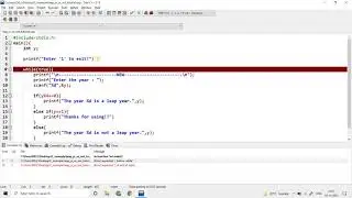 Making two codes : Leap year or not and Profit or loss