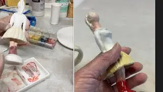 CLAY SCULPTING Part 2, PORCELAIN GIRL FIGURE #ceramics arts   #sculpture #porcelain #sculpture