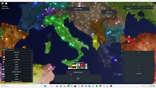 MAP OF 1914 EUROPE (WWI Triple Entente vs Triple Alliance)