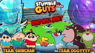 Shinchan kazama masao vs oggy jack bob in stumble guys 😂 | funny battle 😂 | shinchan in stumble guys