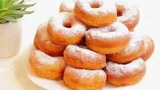 Air doughnuts with milk! Soft and lush, according to the Soviet recipe! Recipe 