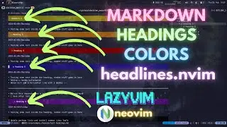 markdown heading colors in lazyvim