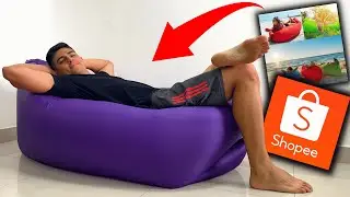 COMPREI o FAMOSO SOFÁ INFLÁVEL da SHOPEE!