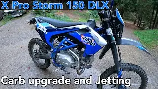 Xpro Storm DLX 150 Nibbi carb upgrade Chinese dirt bike #pitbike #xpro #motorcycle