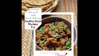 Mutton Pepper Fry, Andhra style