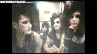 Black Veil Brides live on Stickam. Ashley Purdy says something funny