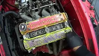 AE86 4AG camshaft install in 5 mintues...HKS 304/288!!!  ASMR
