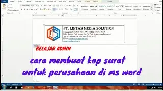 How to Create a Company Letterhead in MS Word for Beginners Learning Administration II
