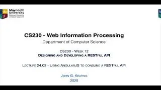 Lecture 24 03 Using AngularJS to consume a RESTful API