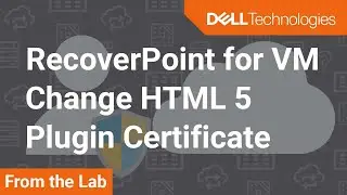 How to change RecoverPoint HTML5 plugin server certificate