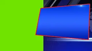 Blue Breaking News Slide Green Screen Free Use