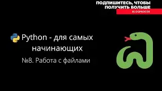 №8  Работа с файлами python