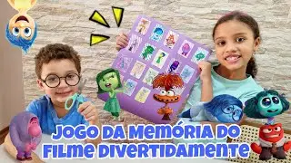 Helena e Arthur fazem um Jogo da Memória do Filme Divertidamente 2