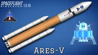 How to build NASA's Ares-V Rocket in Spaceflight Simulator | Ares-V & Altair