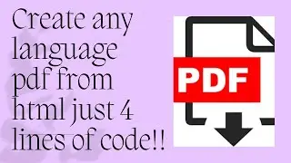 How to generate html nepali font pdf & other than english language pdf just in 4 lines of code jsPDF