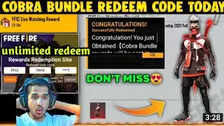 Cobra Bandle redeem code today| free fire Cobra bandle redeem code ff redeem code today