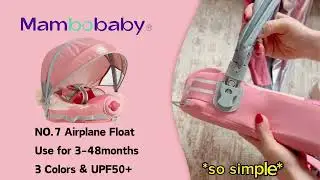 No.7 Airplane Mambobaby float Review🌞🌴 #foryou  #unboxing #mambobabyfloat