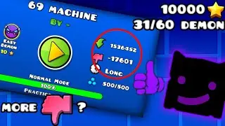 Disliked free demon | 10000 stars | 69 machine | Geometry dash 2.2