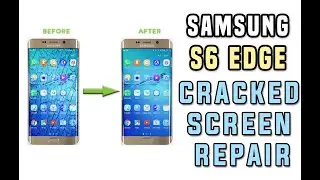 samsung s6 edge cracked screen repair(front glass replacement without freezing).....