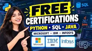 FREE Python, SQL & Java Certifications 🔥 Microsoft, IBM & Infosys | 2026| Latest Hiring Updates