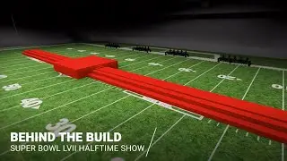 SUPER BOWL 2023 - RIHANNA STAGE BUILDING