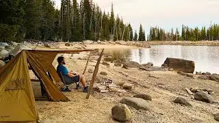 Autumn Hot Tent Camping | Wood Stove Chicken Tikka Masala