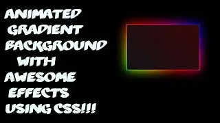 Background Effect with gradient colors using CSS