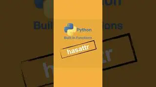 hasattr Python Yerleşik (Gömülü Built-in) Fonksiyonlar #coding #python #programming